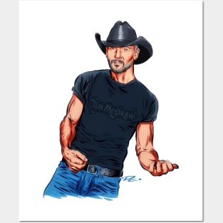 Tim McGraw - An illustration by Paul Cemmick Posters and Art